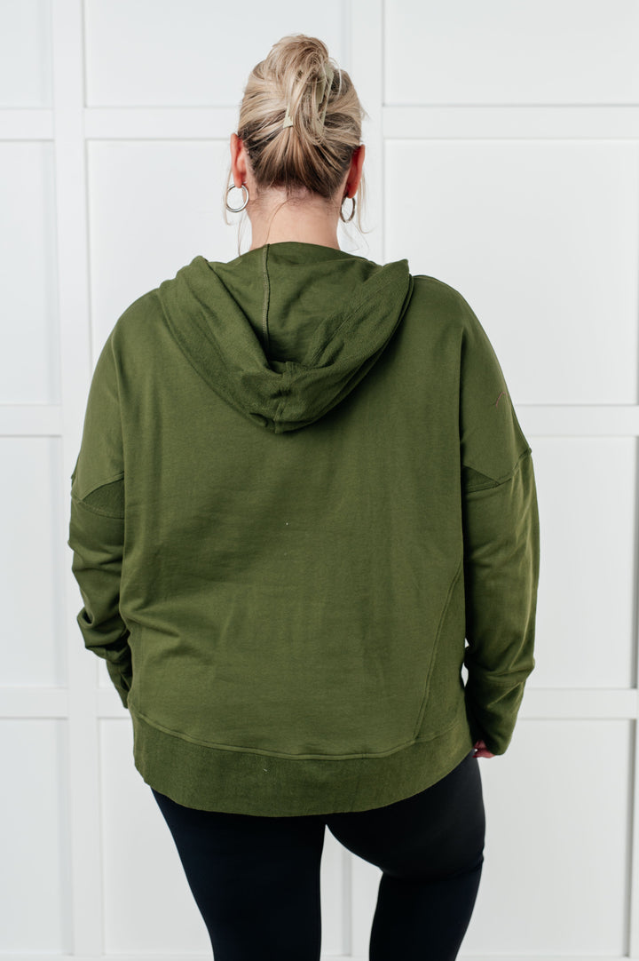 Simple Snug Snap Hooded Pullover - 12/12