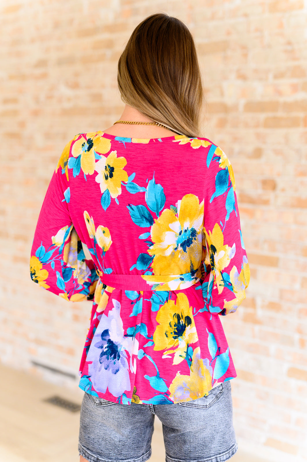 Spring to Be Sprung V-Neck Floral Blouse