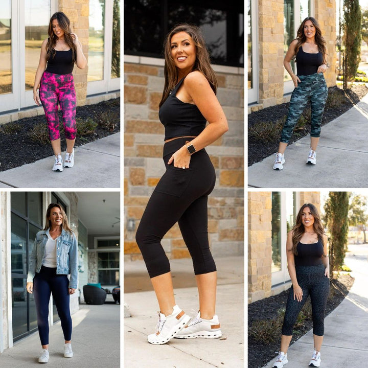 PREORDER: Capri Leggings with Pockets in Nine Colors (Ships Early May)