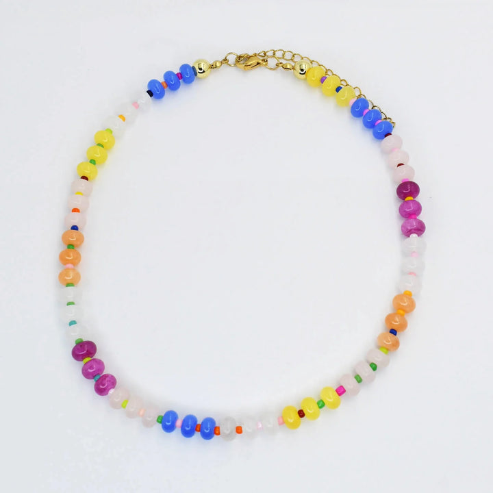 Vibrant Smooth Gemstone Necklace