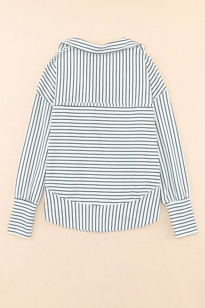 Scarlett Striped Lightweight Riveted Sweatshirt (Ships in 2-3 Weeks)