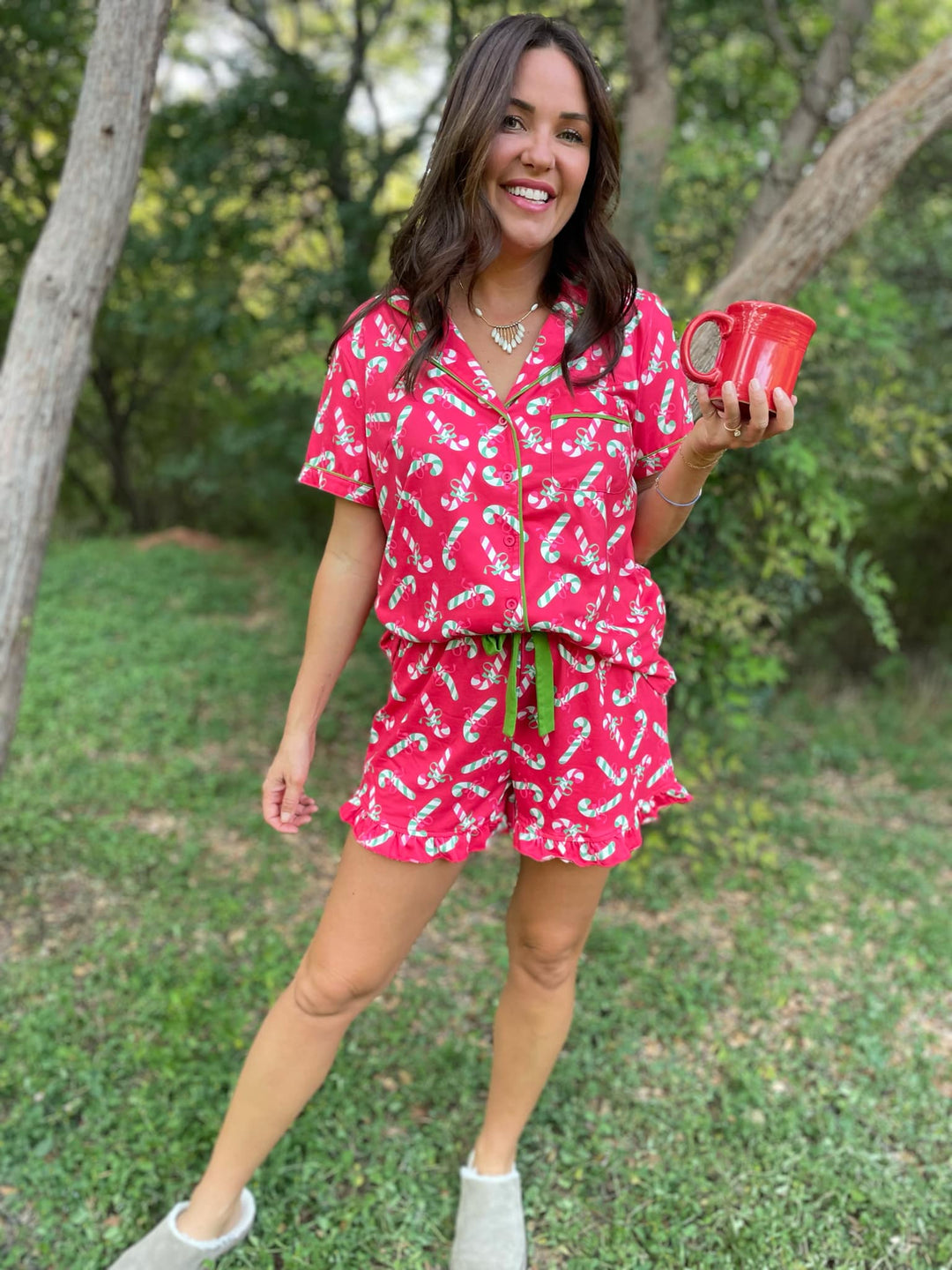 PREORDER: Christmas Candy Pajama Set in Three Colors