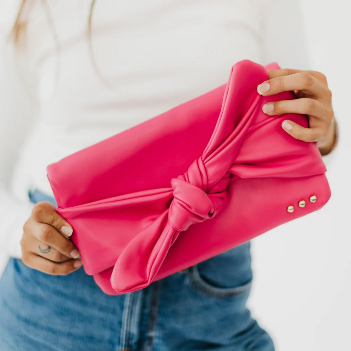 Billy Bow Clutch Crossbody Bag by Pretty Simple