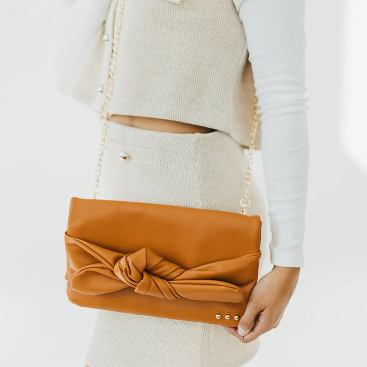 Billy Bow Clutch Crossbody Bag by Pretty Simple