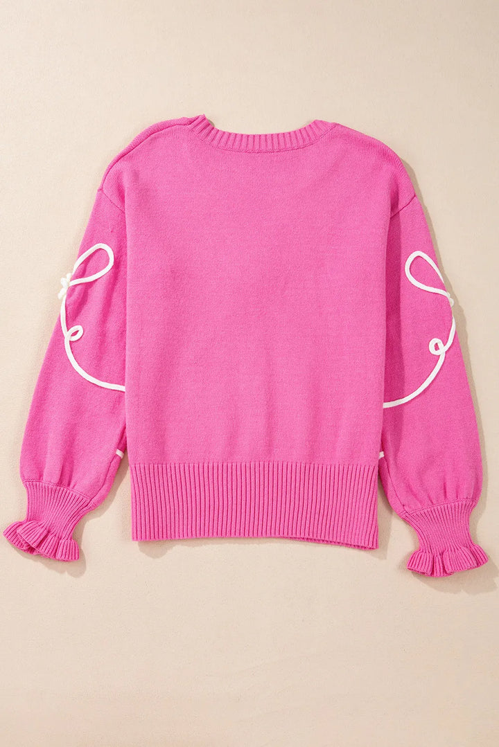 Laura Applique Bow Sweater