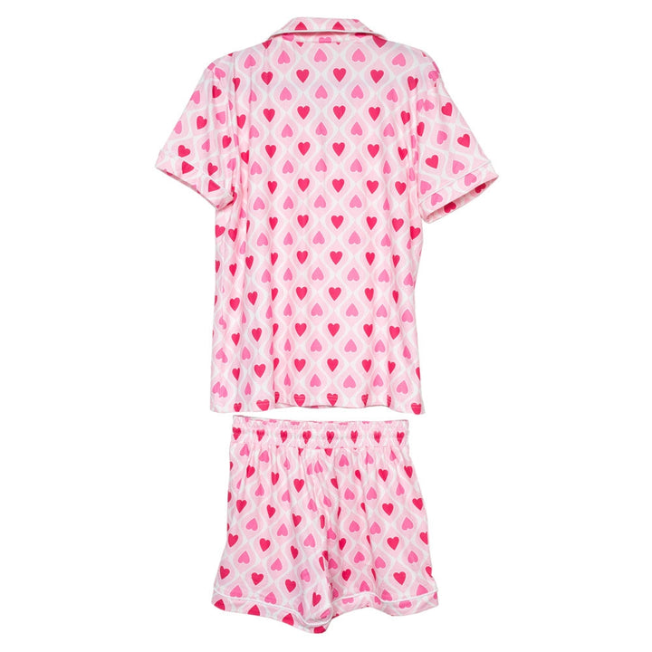 Light & Hot Pink Hearts Pajama Set