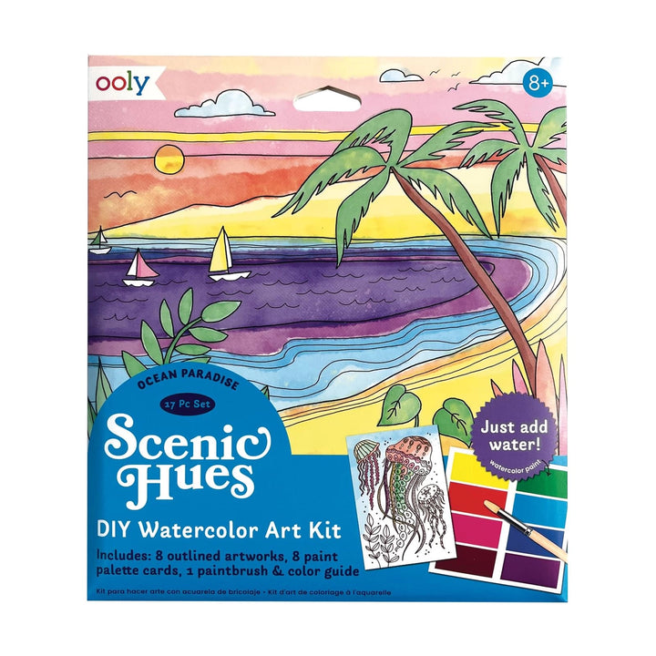 Scenic Hues D.I.Y. Watercolor Kit - Ocean Paradise