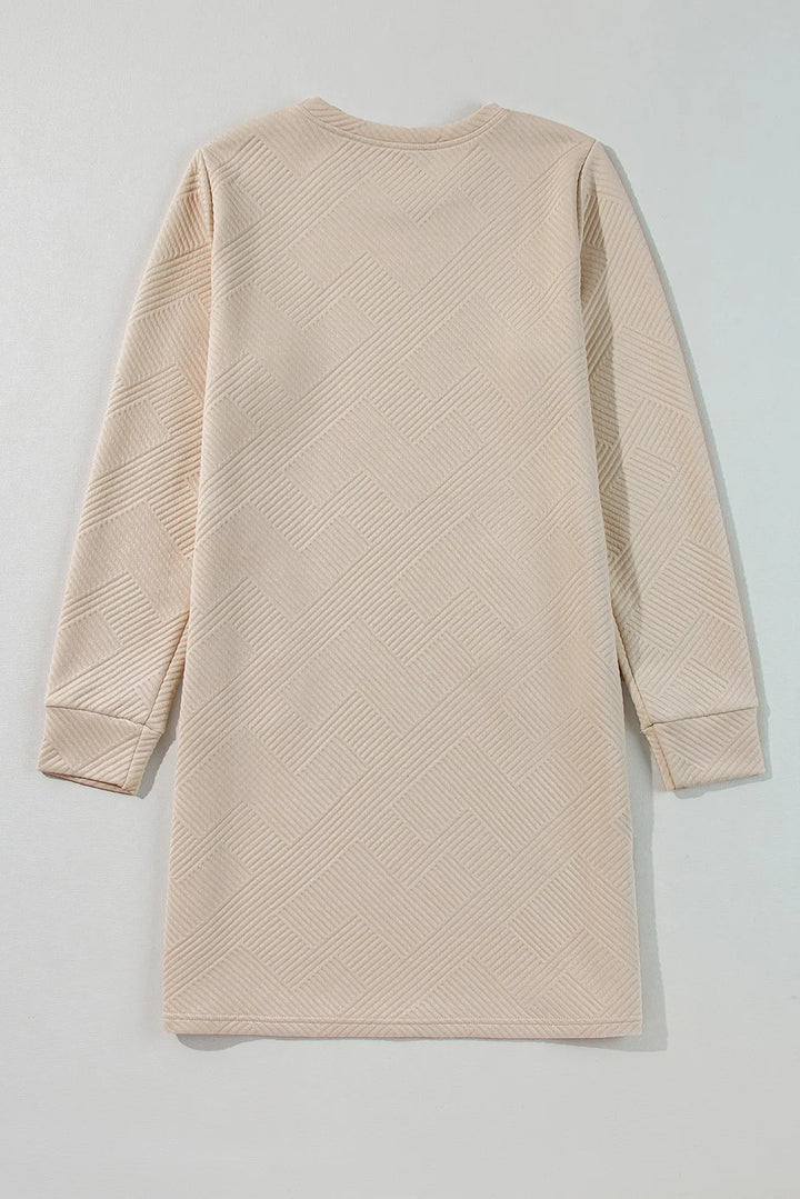 DOORBUSTER: Terri Textured Shift Dress (Ships 2-3 Weeks)