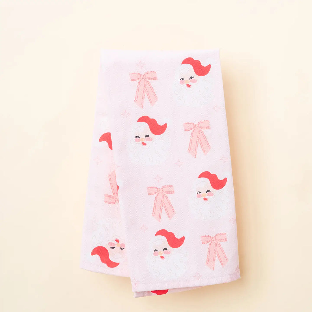 Pink Christmas Tea Towels