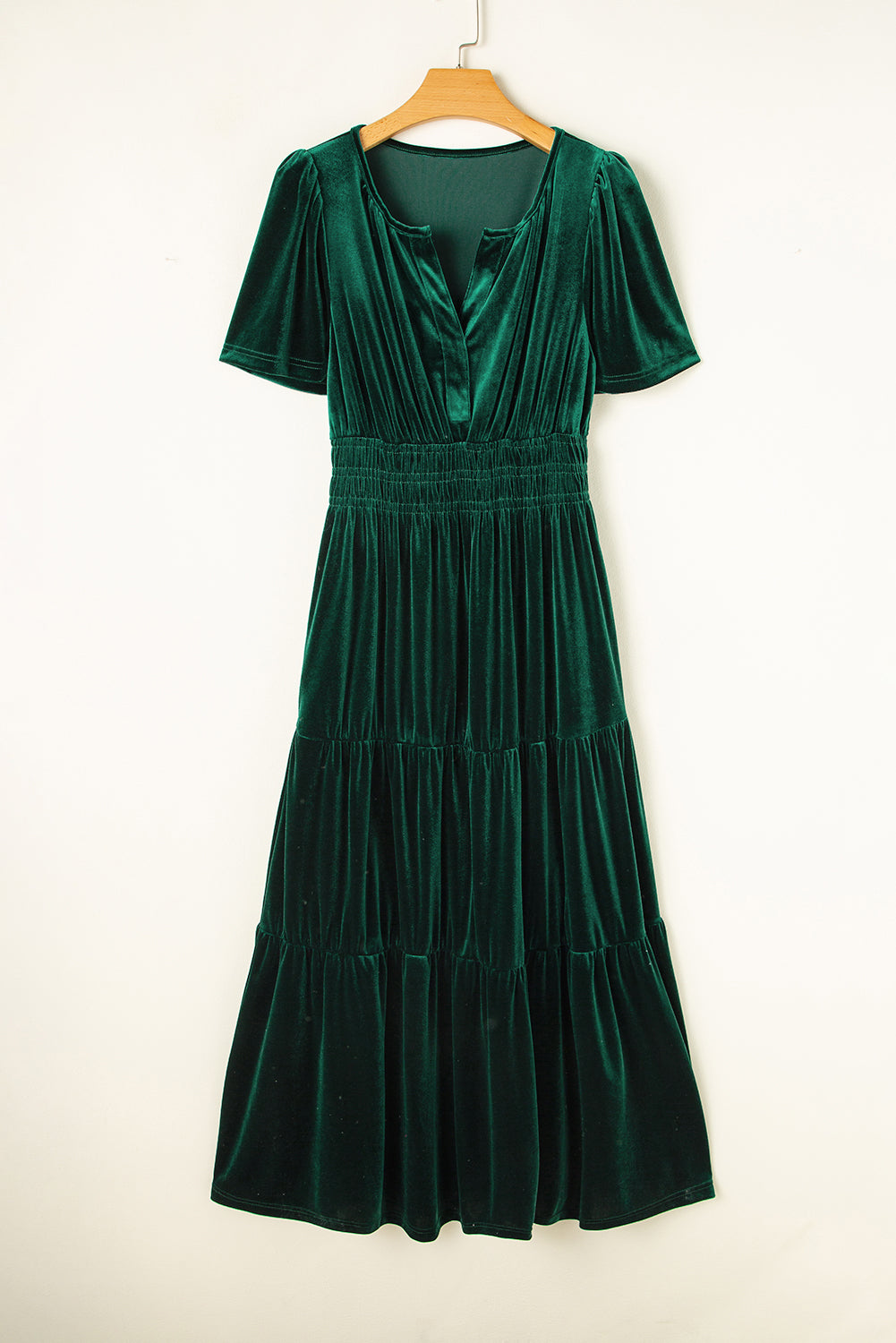 Victoria Velvet Tiered Maxi Dress - Choice of Color (Ships in 2-3 Weeks)