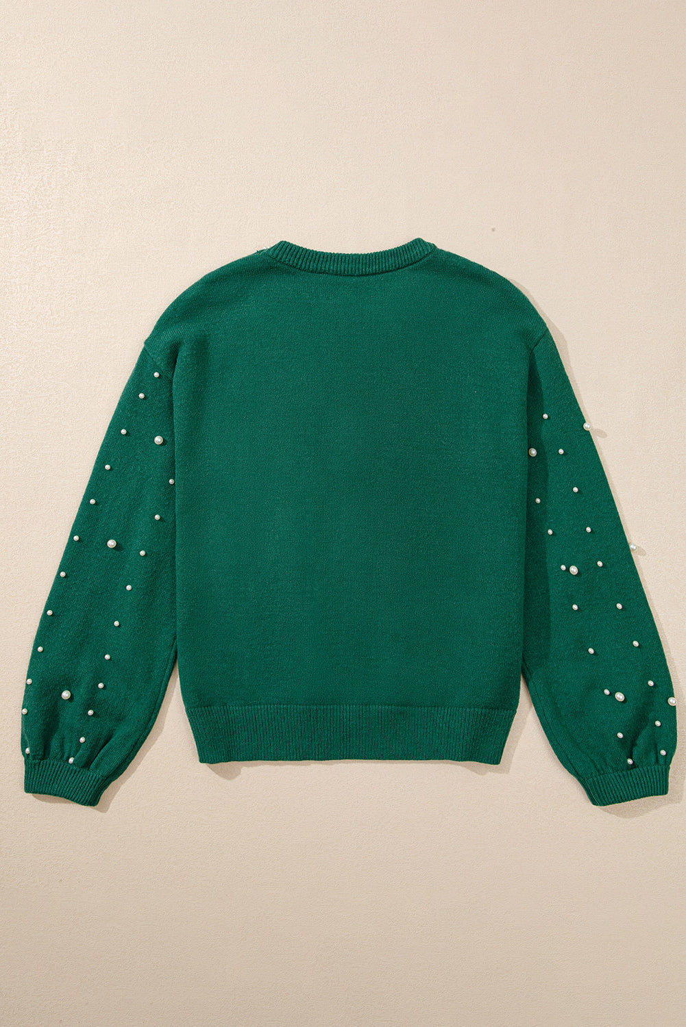 Bella Pearl Sleeve Round Neck Sweater - Choice of Color (Ships in 2-3 Weeks)