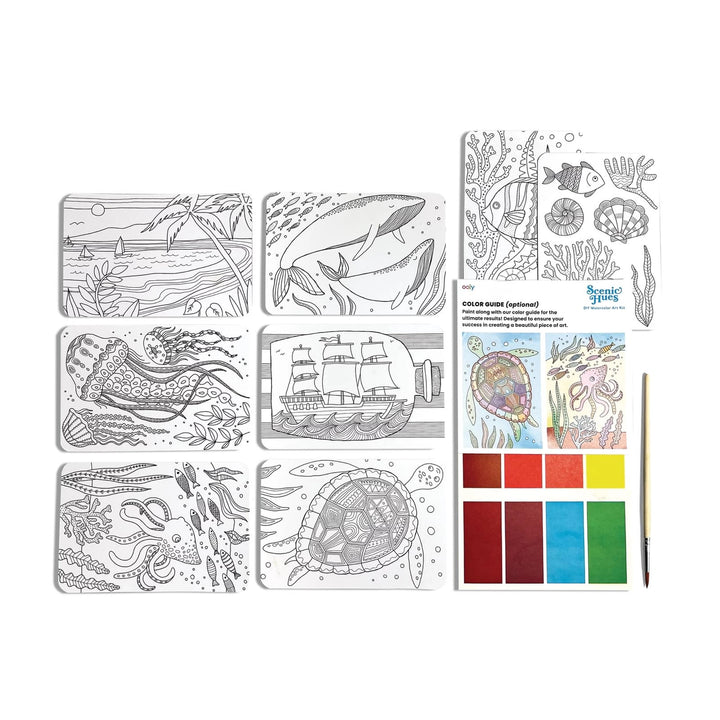 Scenic Hues D.I.Y. Watercolor Kit - Ocean Paradise