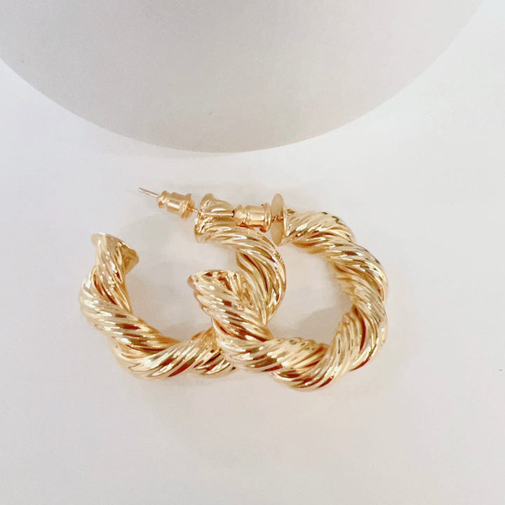 The Jennifer Hoop Earrings by Treasure Jewels