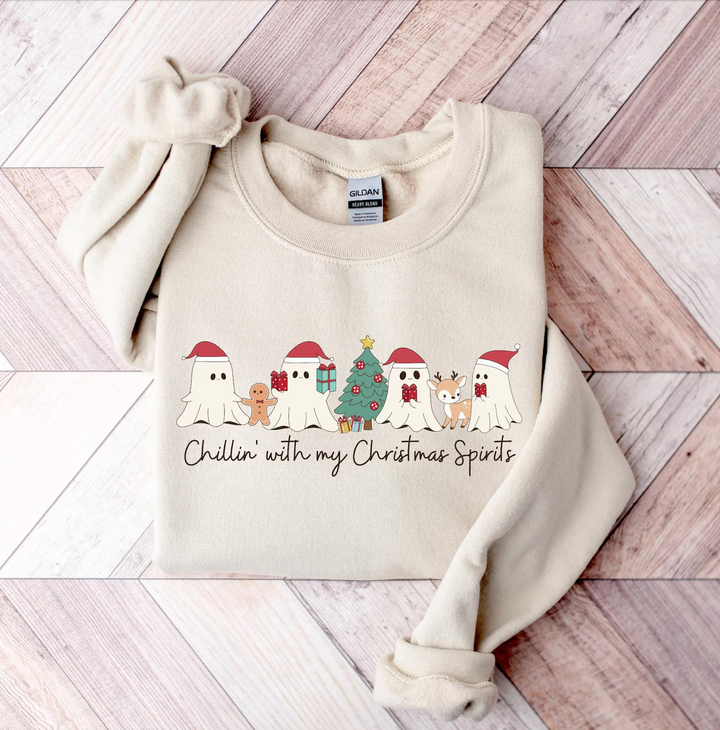 Christmas Spirits Graphic Sweatshirt (Ships in 1-2 Weeks)