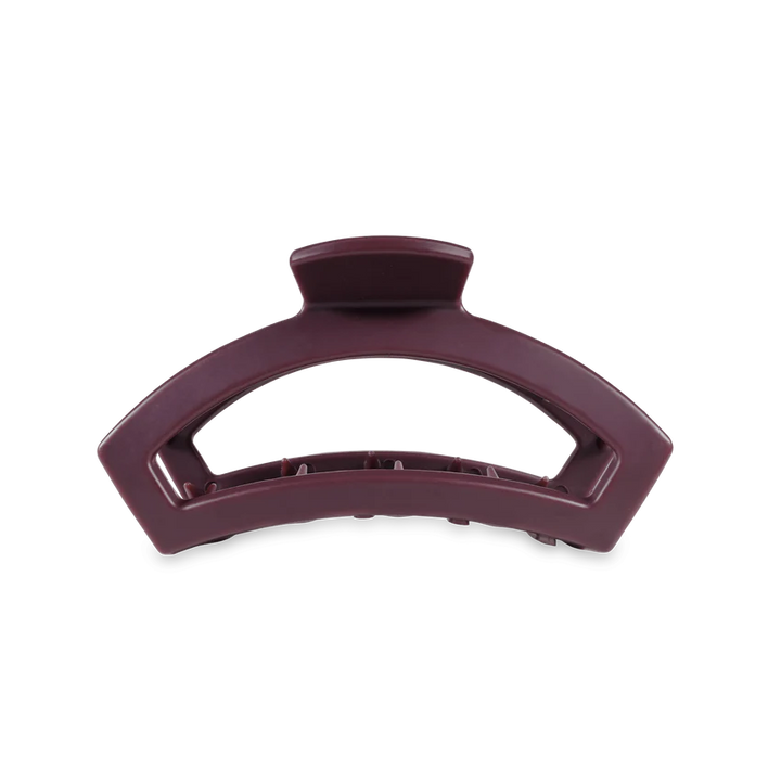 Small Teleties Open Claw Clip - Burgundy Bliss