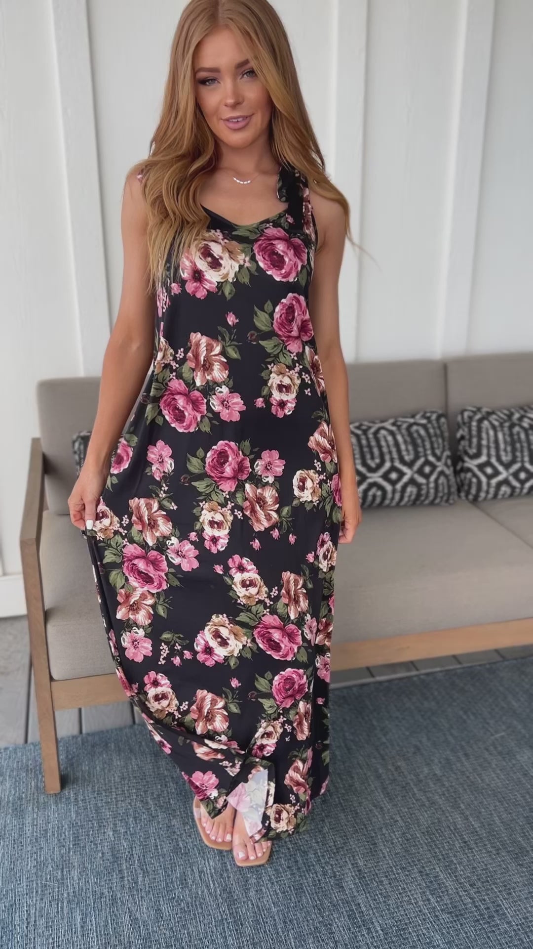 Fortuitous in Floral Maxi Dress