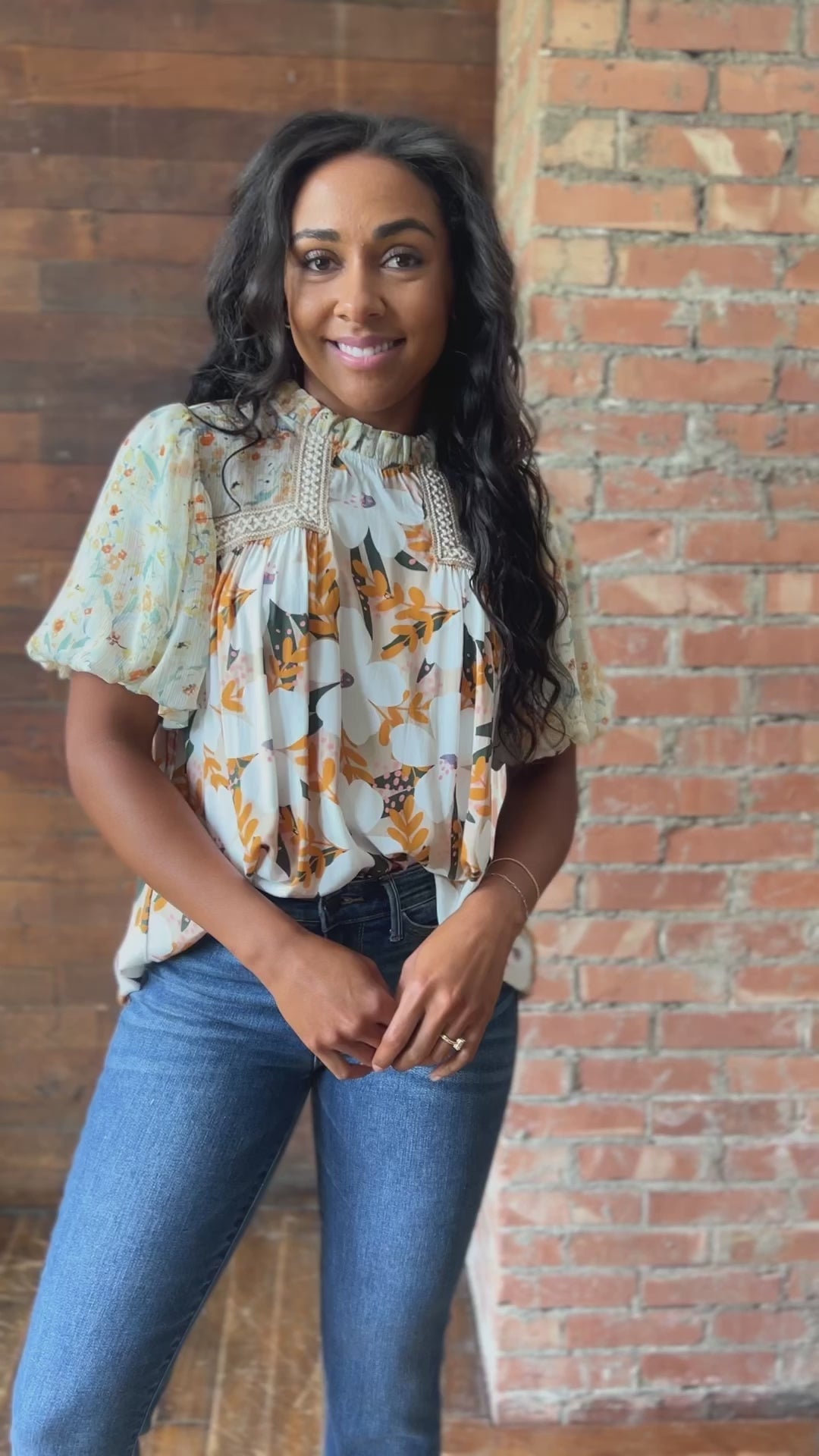 Daydreamer Mixed Floral Top