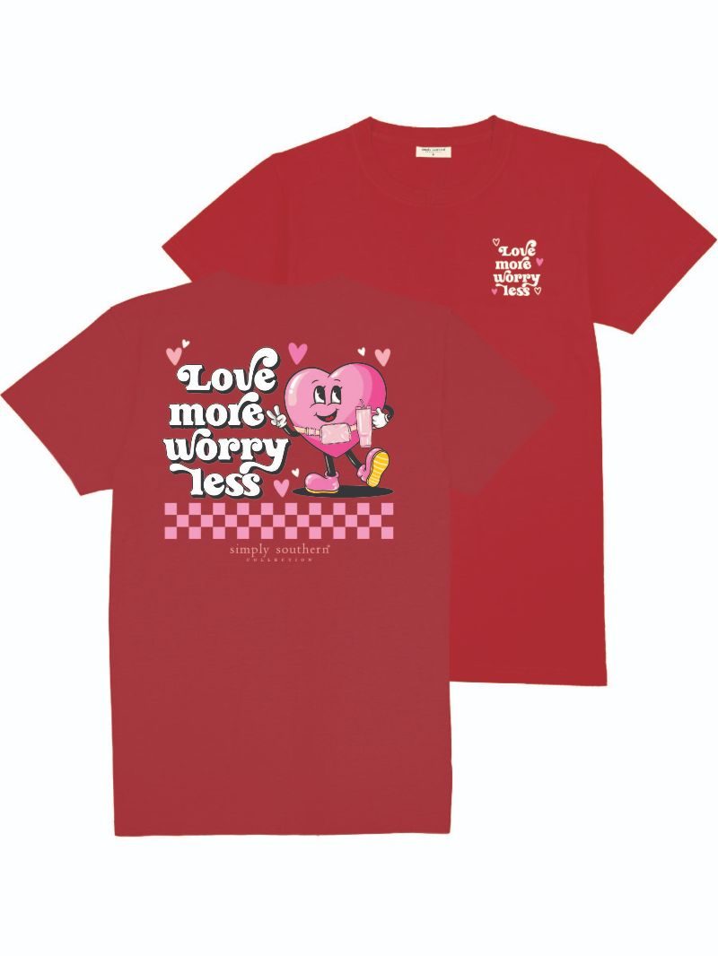 'Love More, Worry Less' Short Sleeve Tee by Simply Southern