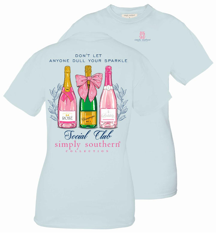 'Don't Let Anyone Dull Your Sparkle' Social Club Short Sleeve Tee by Simply Southern (Ships in 2-3 Weeks)