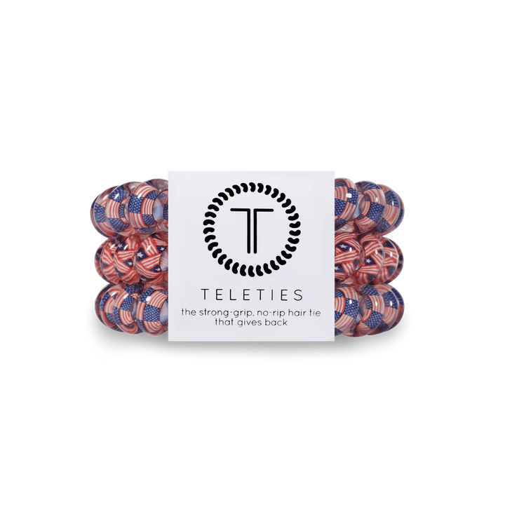 Teleties Hair Tie - Large Band Pack of 3 - Stars and Stripes