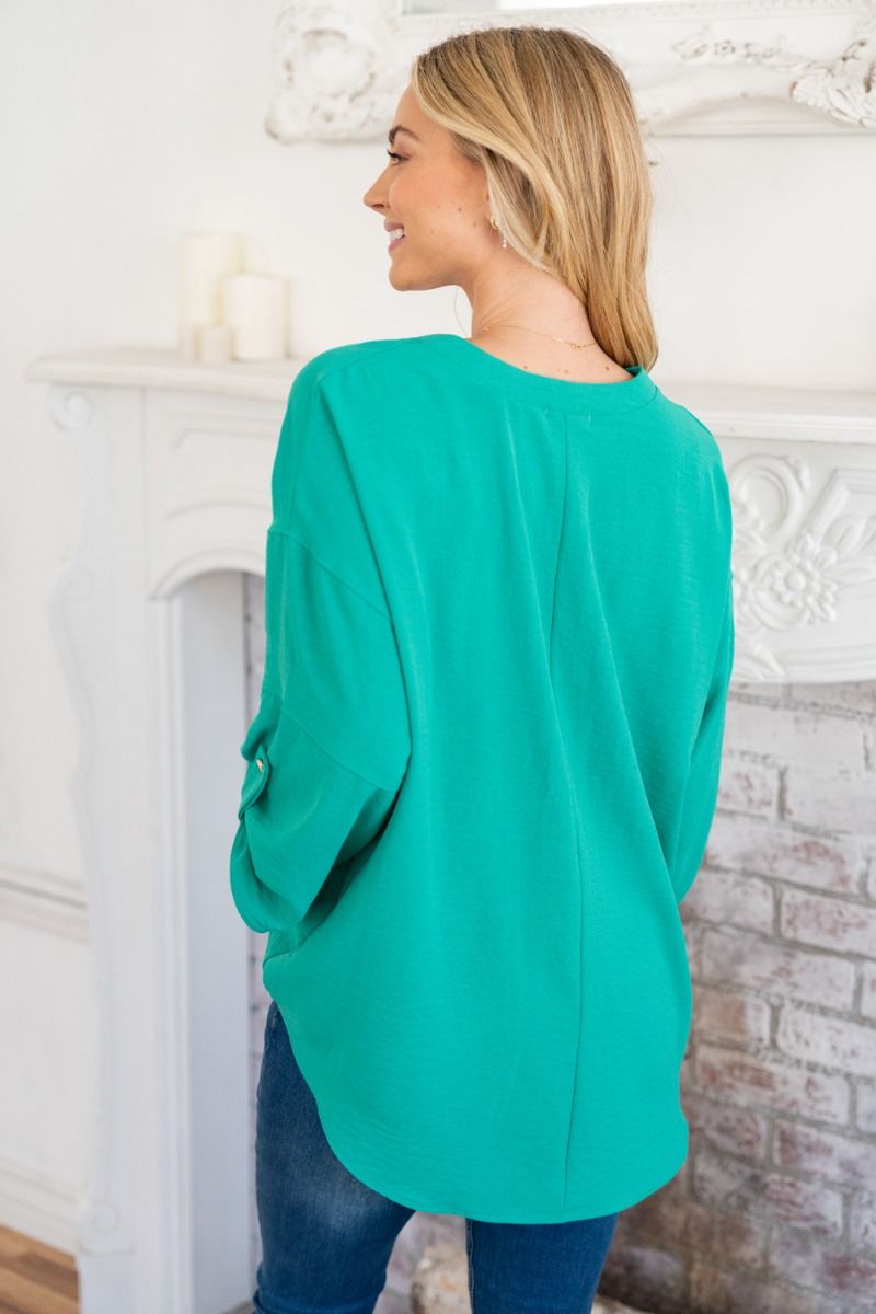 Tab Sleeve Tunic by White Birch - Choice of Color