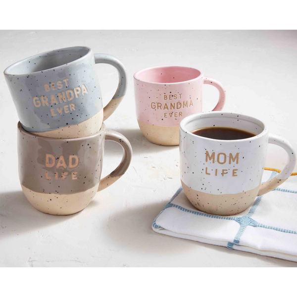 Family Life Mugs by Mud Pie