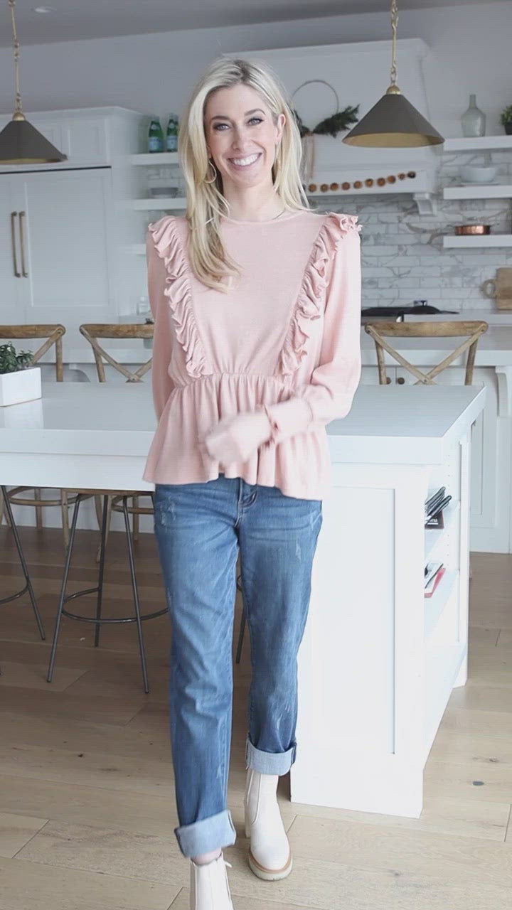 Sweet Confession Top In Blush