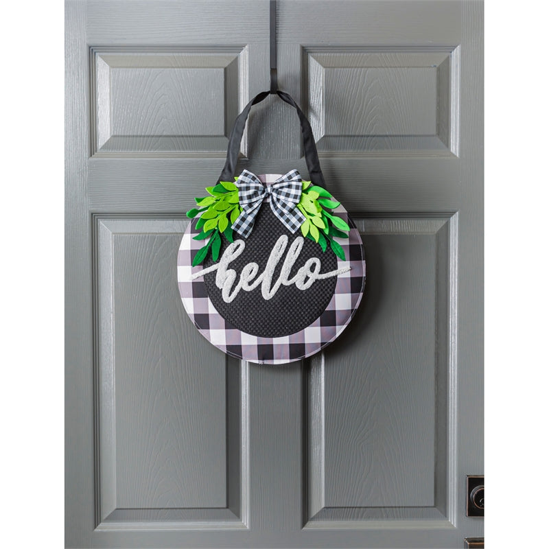 Hello Foliage Door Décor