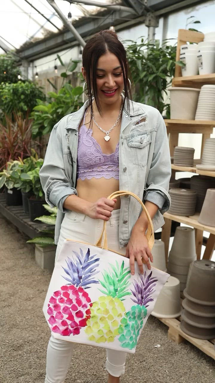 Tropical Pineapple Tote