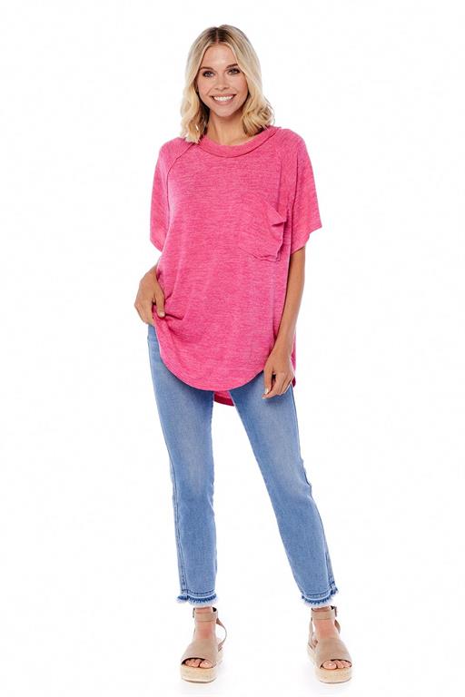 Claremont Tee by Mud Pie - Pink