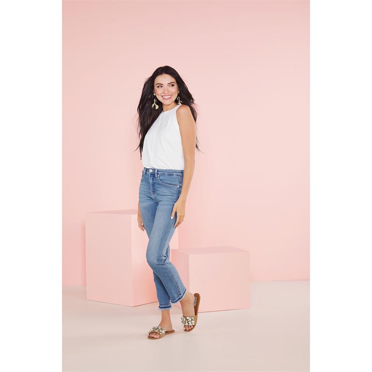 Blue Opal Straight Leg Jeans by Mud Pie