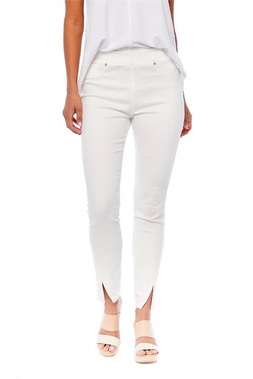 Frye Slit-Hem Jeans by Mud Pie - White