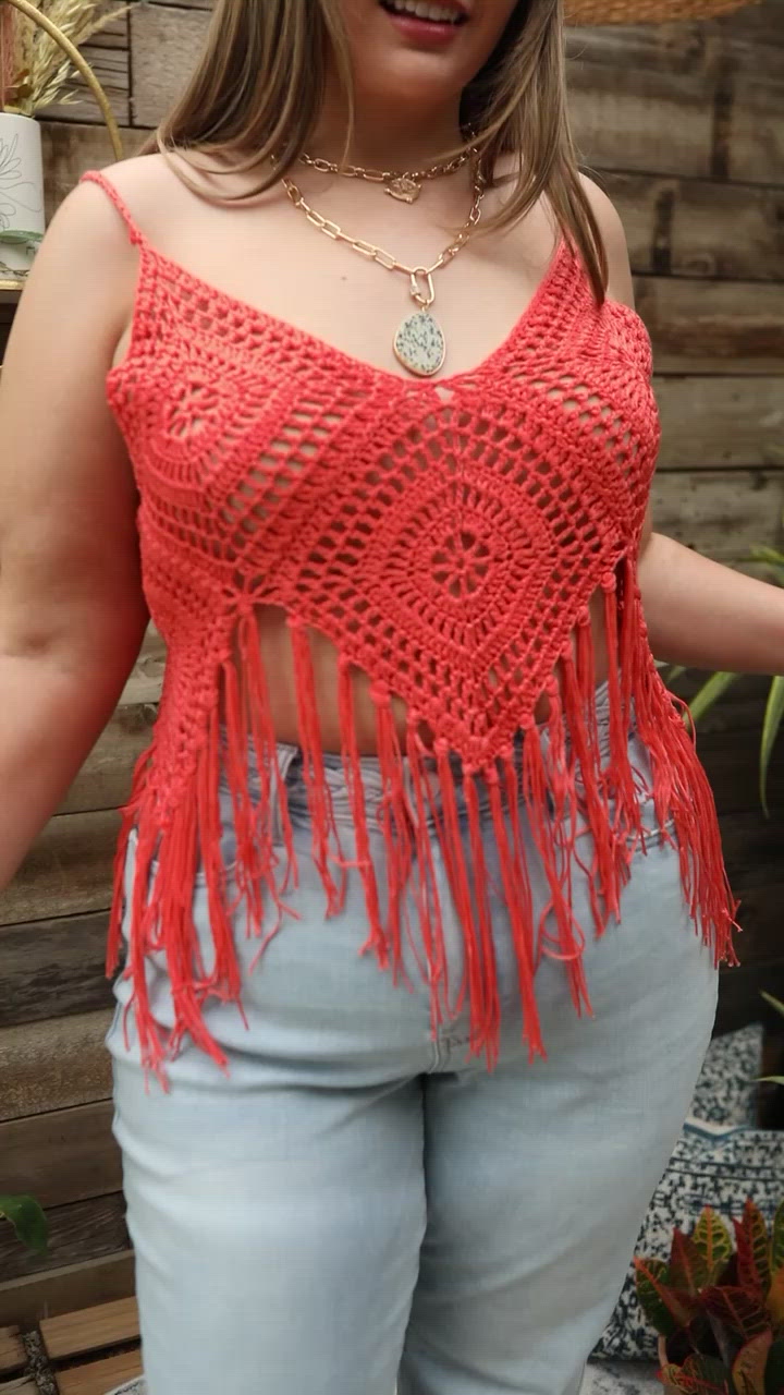 Festival Fringe Tank in Orange