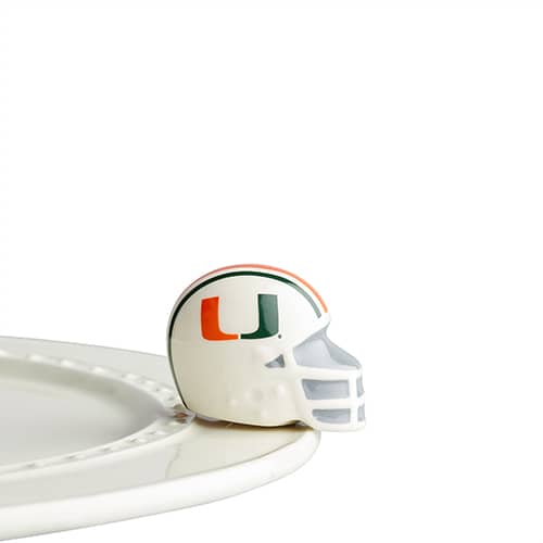 University of Miami Helmet Mini by Nora Fleming