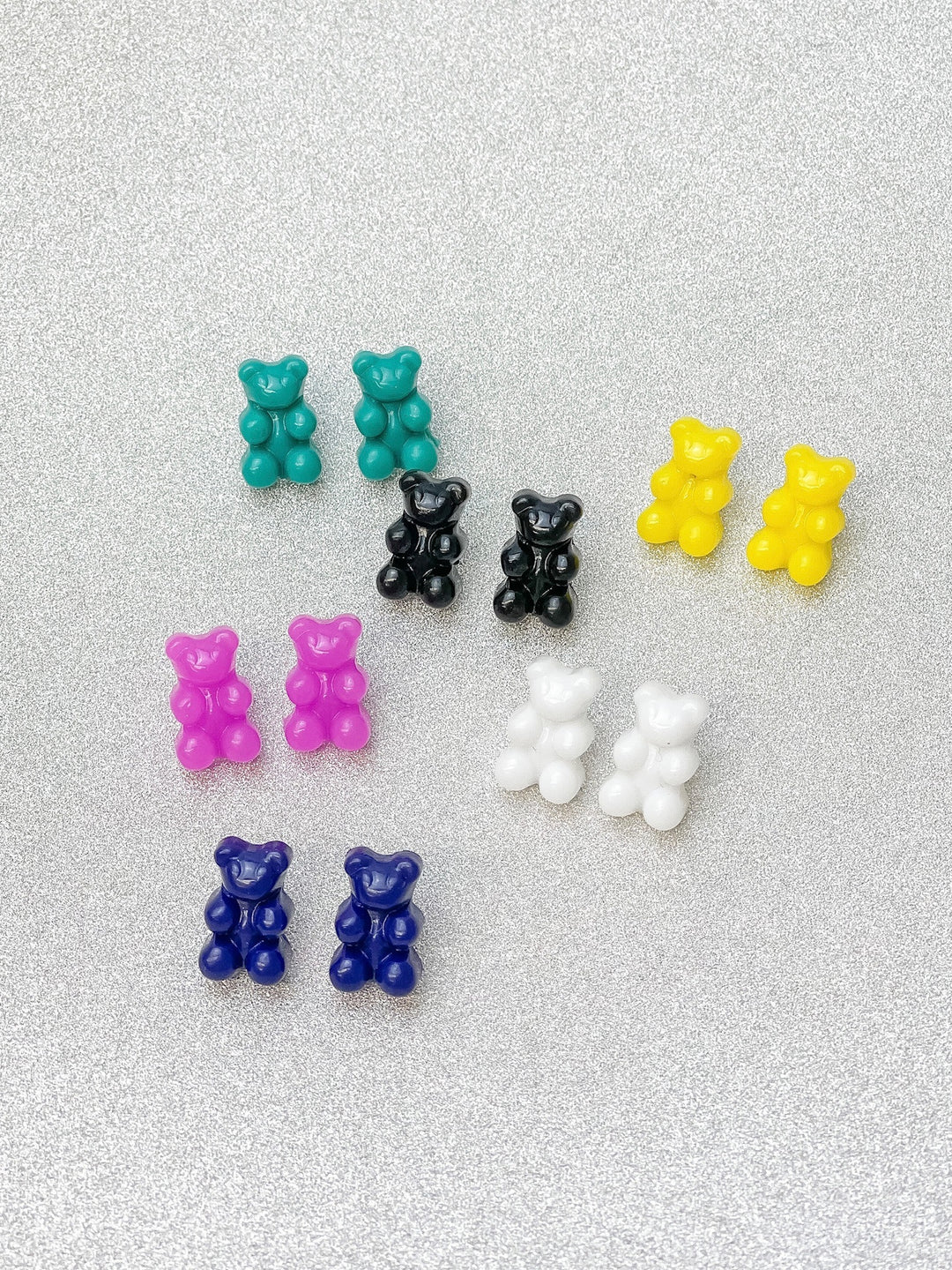 Gummy Bear Stud Earrings - Turquoise