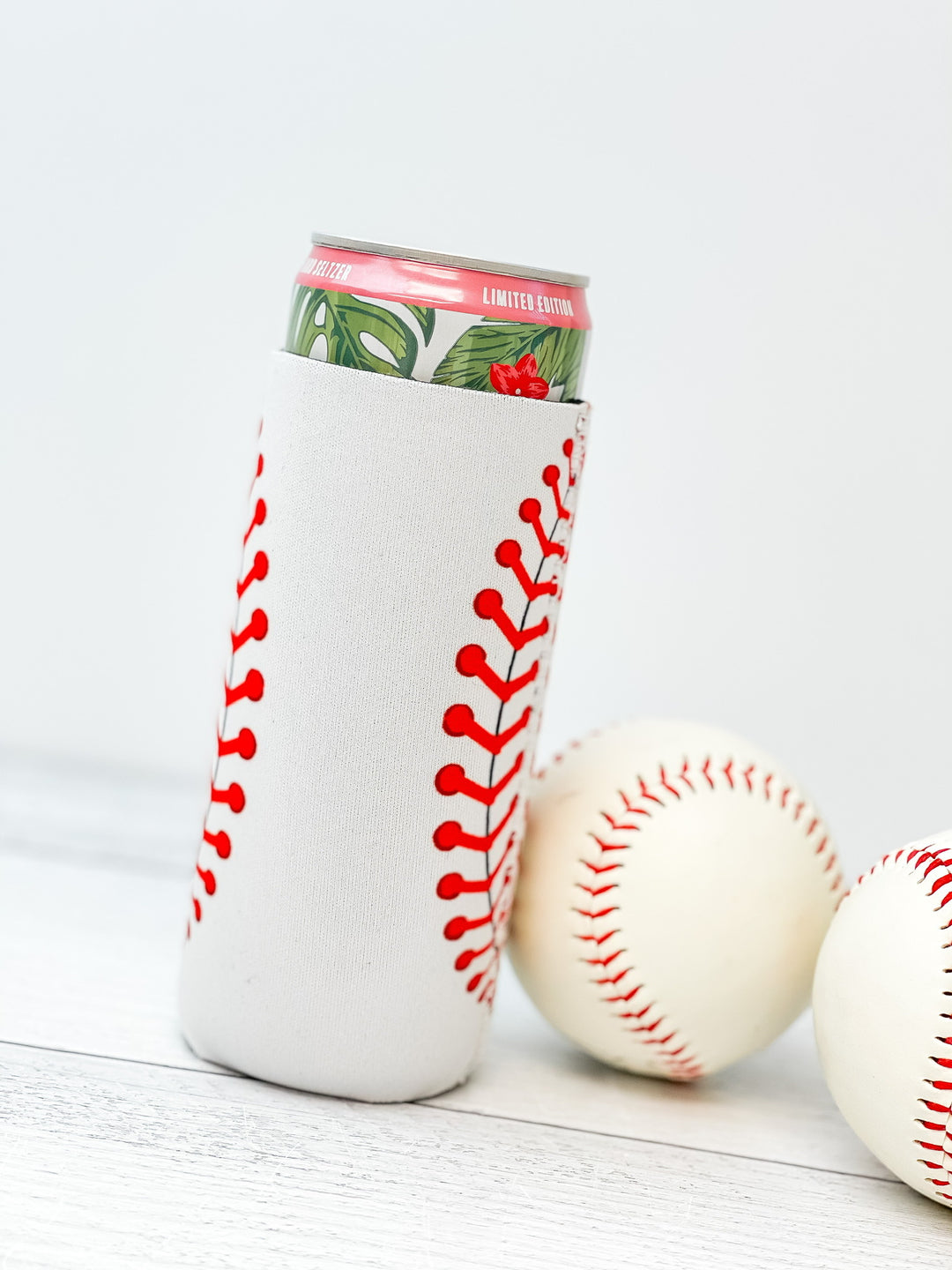 Baseball Printed Slim Can Drink Hugger