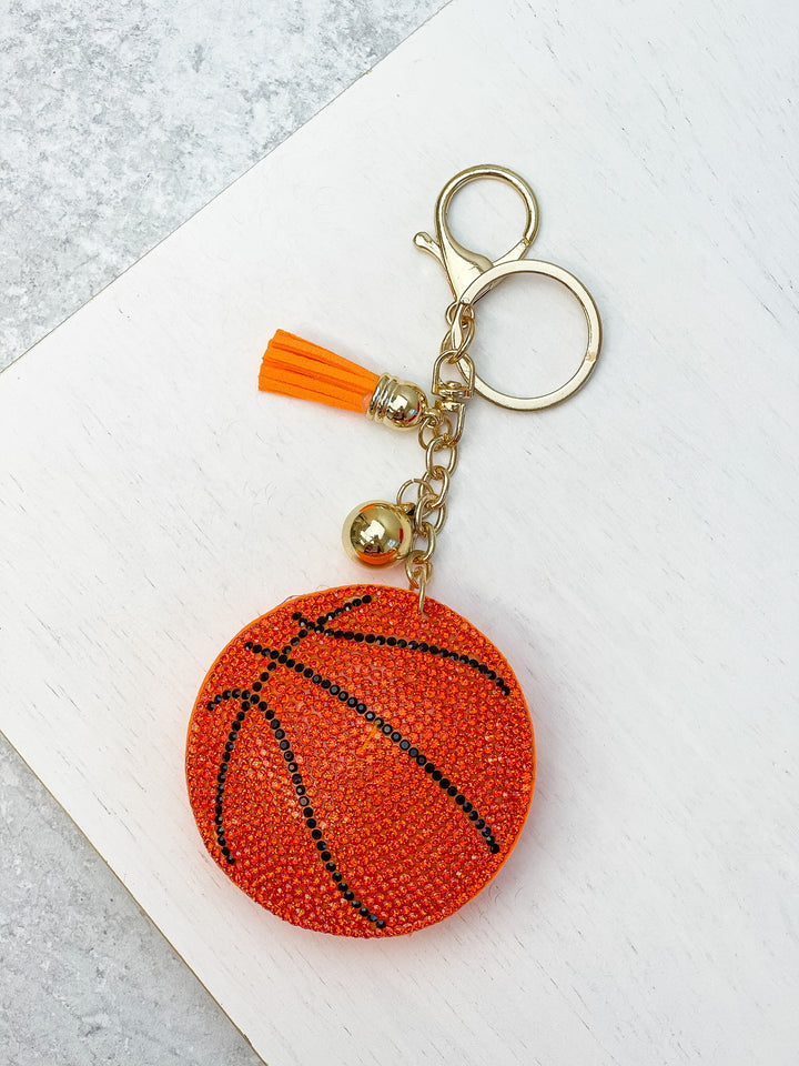 Sports Ball Glitzy Key Chains