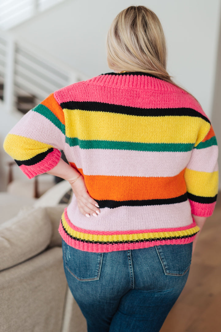 Bright Side Striped Sweater (Ships in 2-3 Weeks)