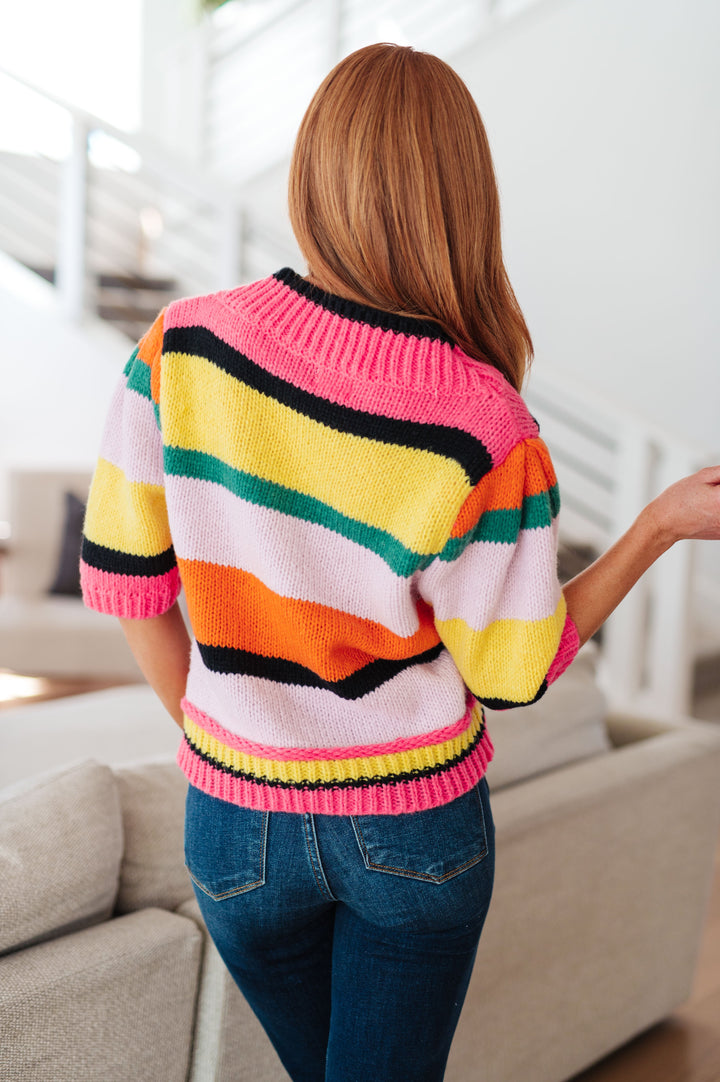 Bright Side Striped Sweater (Ships in 2-3 Weeks)