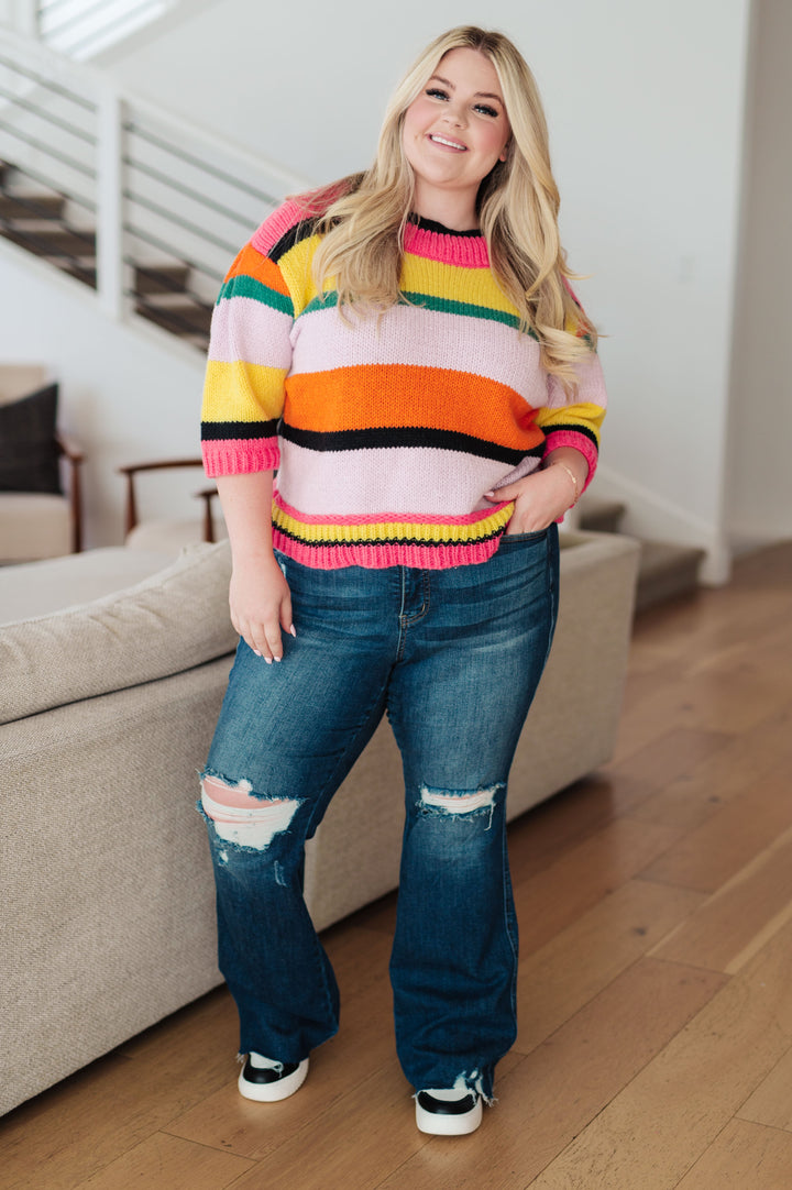 Bright Side Striped Sweater (Ships in 2-3 Weeks)