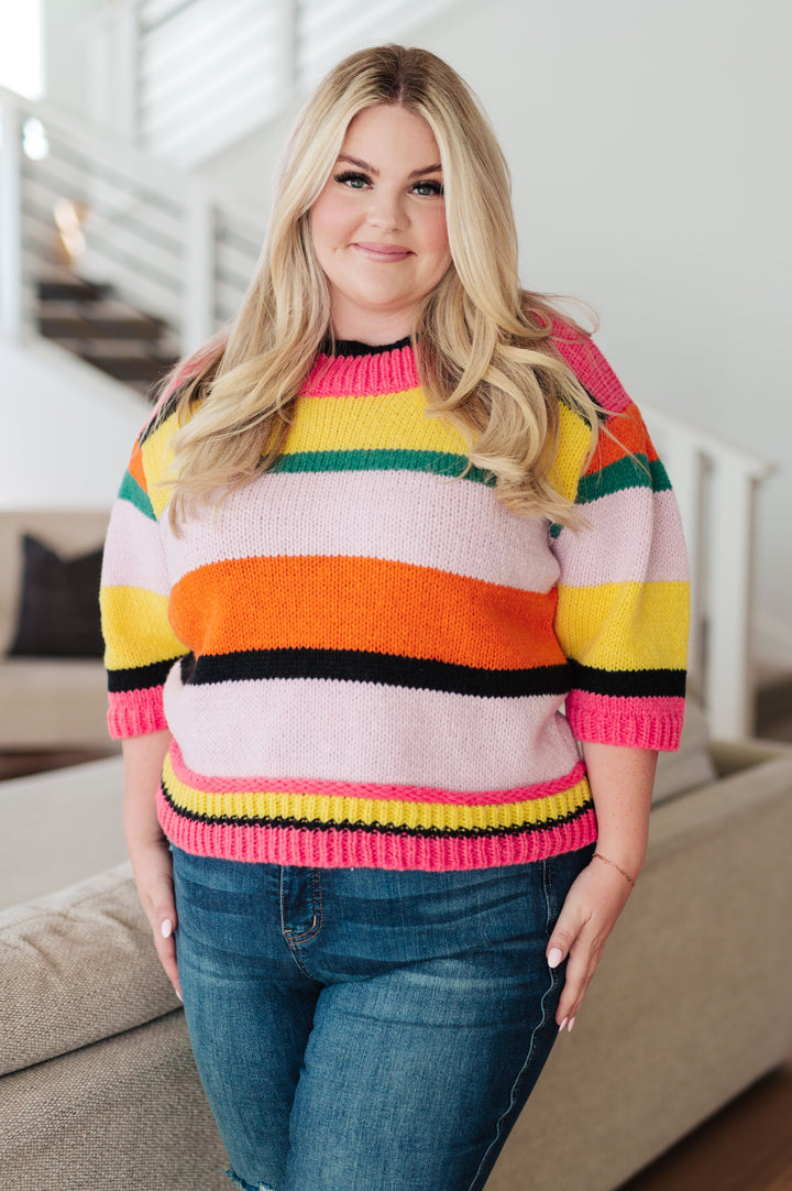 Bright Side Striped Sweater (Ships in 2-3 Weeks)