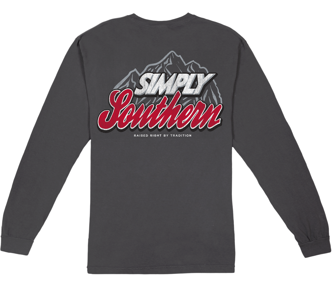 Mountain Logo Long Sleeve Tee by Simply Southern