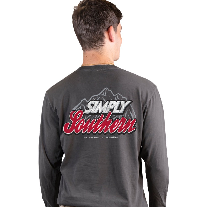 Mountain Logo Long Sleeve Tee by Simply Southern