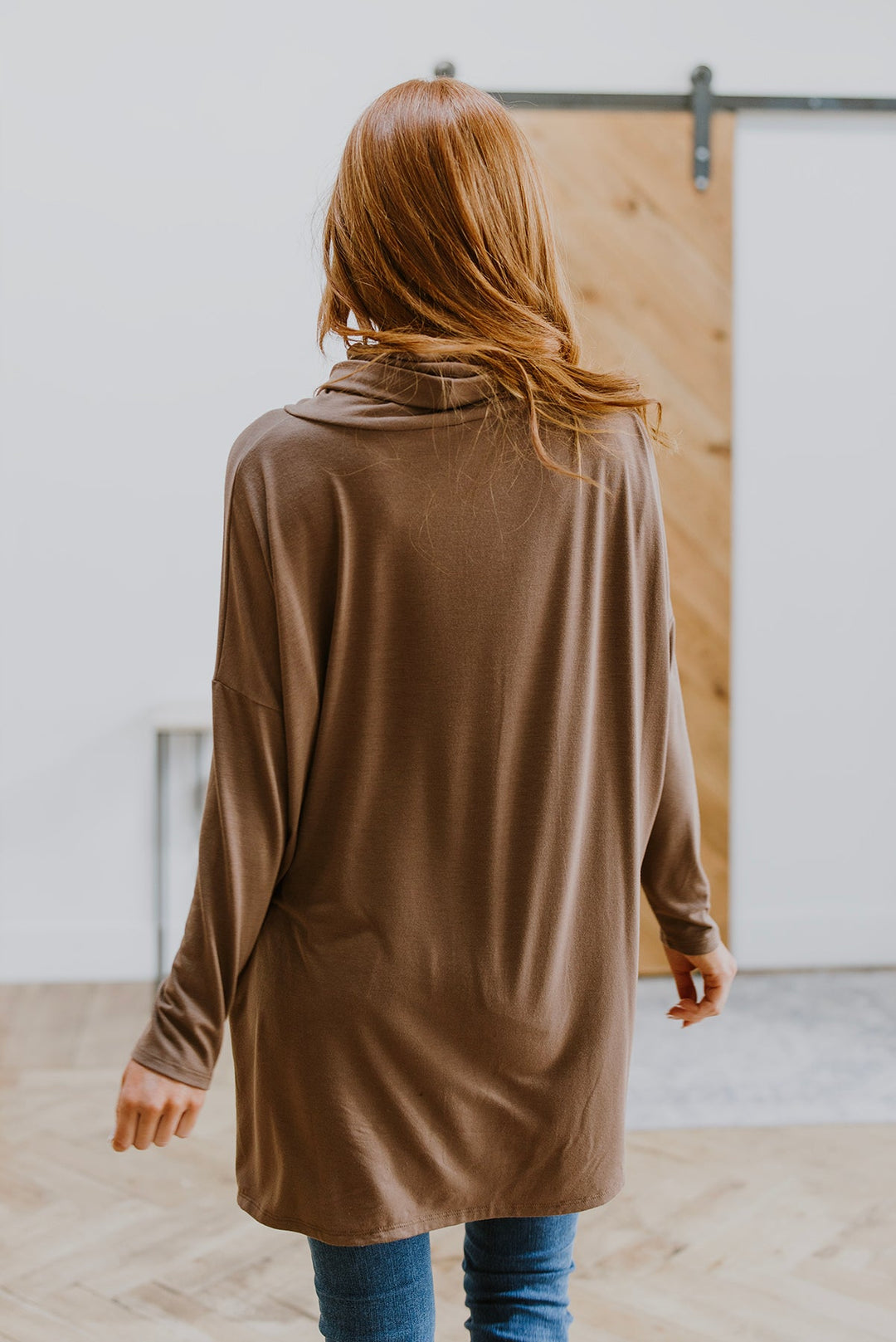 Comfort First Cowl Neck Hi-Low Long Sleeve (Ships in 2-3 Weeks)