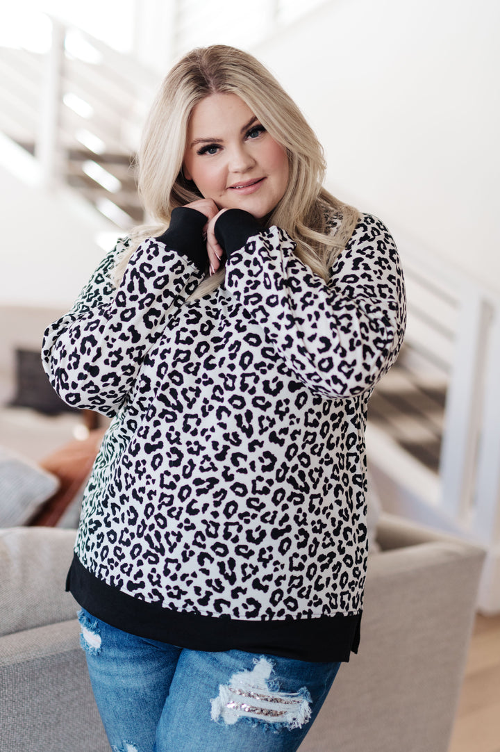 Cozy in Cheetah Pullover Sweatshirt (Ships in 2-3 Weeks)