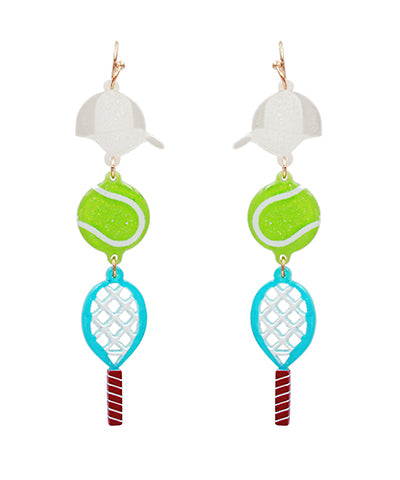 Tennis Trio Dangle Earrings