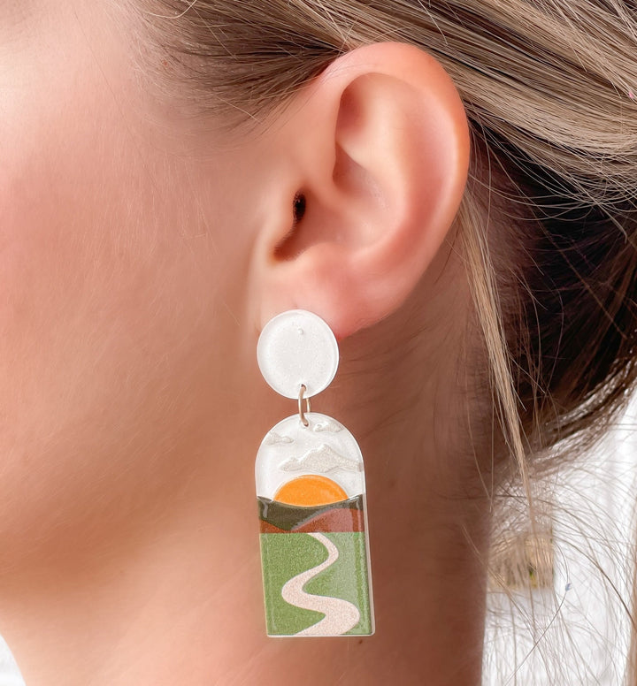 Sunset Valley Dangle Earrings