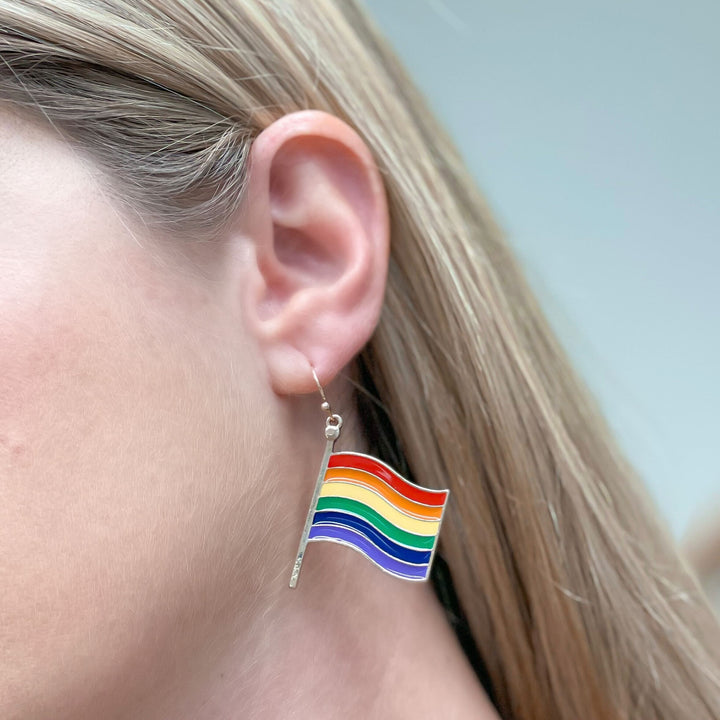 Pride Flag Dangle Earrings