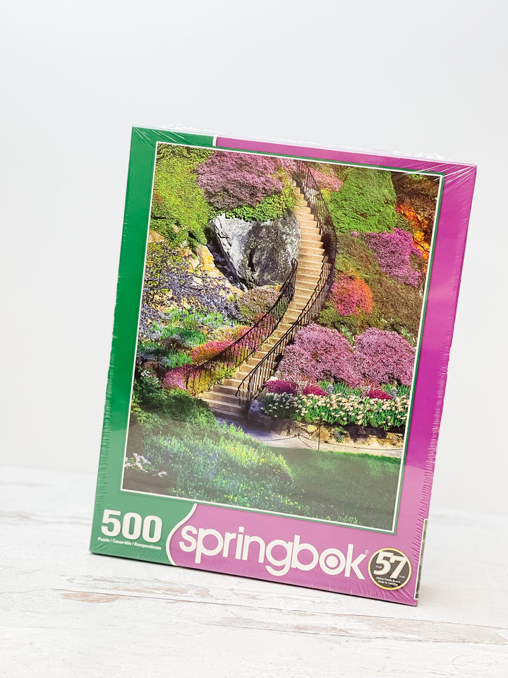 Garden Stairway 500 Piece Jigsaw Puzzle