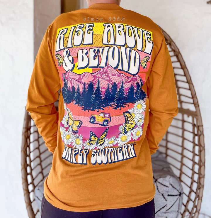 'Rise Above & Beyond' Long Sleeve Tee by Simply Southern